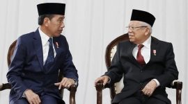 Presiden Joko Widodo bersama Wakil Presiden (Wapres) Ma'ruf Amin. (Instagram.com @kyai_marufamin)