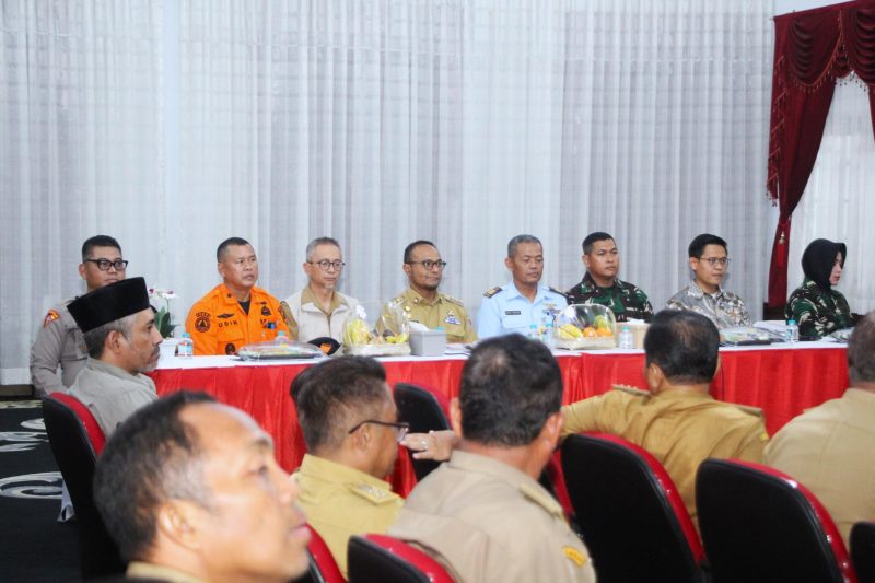Rakor Mitigasi Bencana dihadiri, perwakilan unsur Forkopimda, para kepala OPD, camat, pimpinan BRIN Subang, narasumber dari PT Metaforma Consultant, jajaran BPBD Subang, pimpinan BUMD se-Kabupaten Subang, pimpinan organisasi kemasyarakatan, akademisi, relawan, serta insan pers. Dok.Diskominpo Sbg