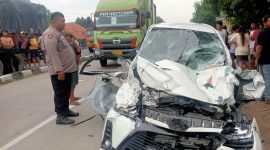Laka Lantas di Jalan Pantura, Dump Truk Tronton VS Toyota Avanza Veloz, Satu Orang Meninggal Dunia. Foto. Dok. Humas Polda Jabar