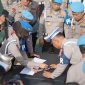 Polda Jawa Barat dan seluruh jajaran Polres di bawahnya hari ini melaksanakan pemeriksaan senjata api (senpi) secara serentak. Foto. Dok. Humas Polda Jabar