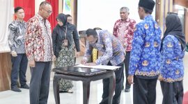 Pelantikan dan mengambil sumpah jabatan 197 pejabat fungsional di lingkungan Pemerintah Daerah Kabupaten Subang. Foto Diskominfo