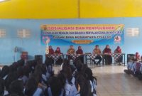 Acara berlangsung di lantai 2 Gedung SMK Bina Nusantara. Kp. Samoga Desa Gardusayang Kecamatan Cisalak Kabupaten Subang.