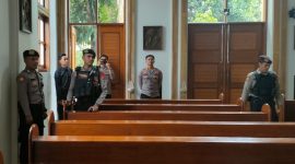 Foto. Kapolsek Lembang Kompol Hadi Mulyana S.H.,M.H dan jajaran, Personil Unit Jibom Gegana Sat Brimob Polda Jabar, Unit K9 Polres Cimahi serta personil Polsek Lembang. Dok. Humas Polda Jabar