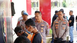 Lima dari sembilan pelaku yang berhasil diamankan Polresta Bandung.