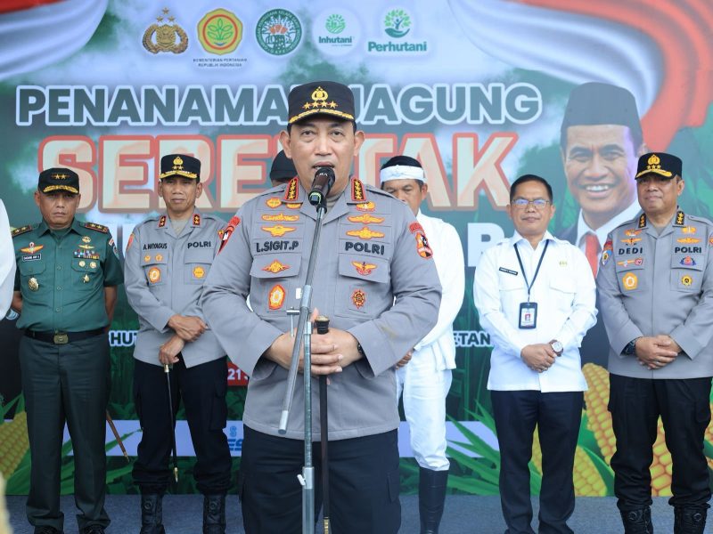 Komitmen Dukung Swasembada Pangan Nasional,Polri Targetkan Penanaman Satu Juta Hektare Jagung. 
