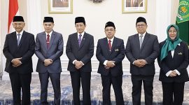 Menag Nasaruddin juga mengingatkan kepada pejabat yang dilantik untuk selalu berhati-hati memilih penceramah. 