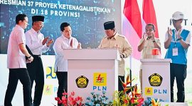 Tiba di Sumedang, Presiden Prabowo Resmikan 37 Proyek Strategis Ketenagalistrikan Nasional. 