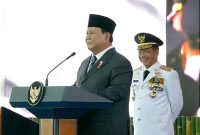 Foto. Presiden Prabowo saat melantik kepala daerah pada Kamis 20/2/2025, di halaman Istana Merdeka (Tangkapan Layar Youtube Sekretariat Presiden)