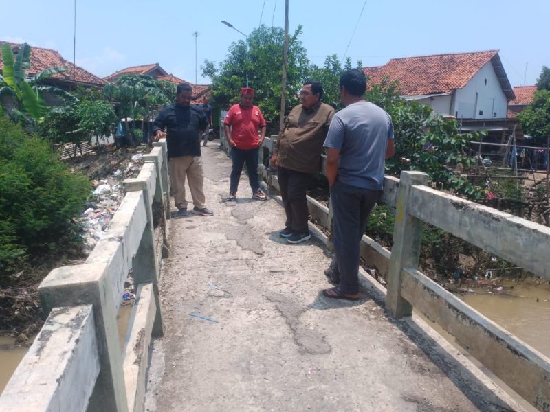 Jembatan Hampir Ambruk! Dampak Proyek BBWS, Anggota DPRD Kiki: Meminta PT. Brantas dan BBWSCC Segera Diperbaiki 