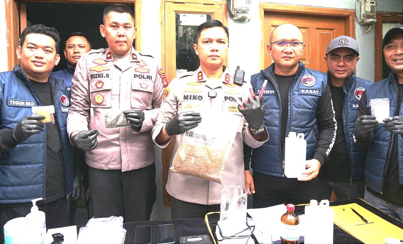 Satres Narkoba Polres Cimahi Bongkar Peredaran Narkotika Jenis Tembakau Sintesis