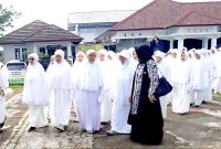 Panitia Manasik dan Pembimbing, Lakukan Simulasi Kepada Calon Jemaah Haji