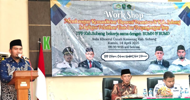 Foto. Ketua FPP Kabupaten Subang, H. Obar Sobari saat menyampaikan sambutan.(Dok.Deltanusantara)