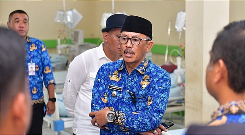 Wakil Bupati Indramayu Syaefudin kunjungan kerja secara mendadak ke RSUD M.A. Sentot Patrol.