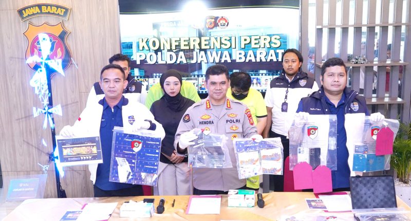 Polda Jabar Berhasil Menangkap Para Pelaku Jaringan Perjudian Online Lintas Daerah