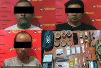 Tiga orang pelaku berhasil diamankan dalam operasi yang dilakukan di dua lokasi berbeda.