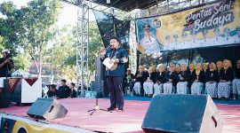 Bupati Subang Reynaldy mengucapkan selamat hari jadi  Kecamatan Pamanukan.