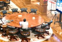 Presiden Prabowo Pimpin rapat terbatas Virtual bahas strategi nasional penguatan industri pertahanan dan kemandirian teknologi..