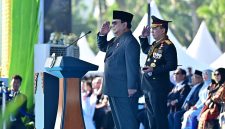 Presiden Prabowo menyampaikan ucapan selamat Hari Bhayangkara ke-79 kepada seluruh keluarga besar Polri.