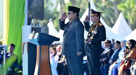 Presiden Prabowo menyampaikan ucapan selamat Hari Bhayangkara ke-79 kepada seluruh keluarga besar Polri.