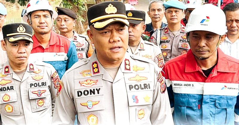 Polres Subang Bergerak Cepat Tanggulangi Ledakan Kebocoran Gas di PT. Pertamina EP Field Subang
