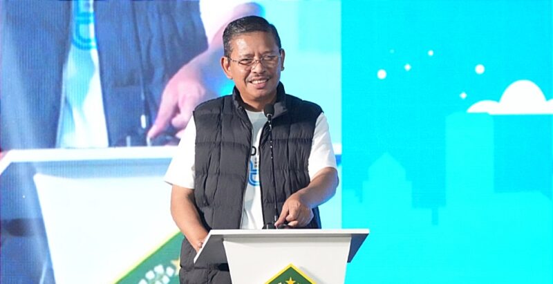 Kick off OMI 2025 berlangsung di Aula MAN 1 Kota Bandung, Jawa Barat pada Jumat (8/8/2025).