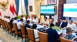 Presiden Prabowo Subianto yang memimpin rapat terbatas dan memberikan arahan khusus untuk mempercepat program pengelolaan energi berbasis sampah.