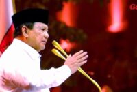 Ketua Umum Partai Gerakan Indonesia Raya Prabowo Subianto, warning jangan flexing.