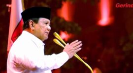 Ketua Umum Partai Gerakan Indonesia Raya Prabowo Subianto, warning jangan flexing.