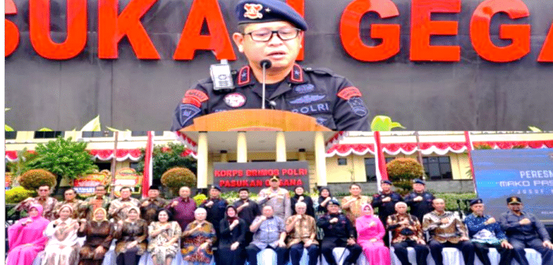 Gedung Mako Pasukan Gegana Korbrimob Polri Diresmikan dengan Nama Jusuf Manggabarani
