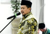 Bupati Sumedang, Dony Ahmad Munir, menyampaikan kabar membanggakan ini, saat kick off 