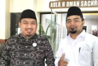 Bupati Subang Reynaldy Putra Andita bersama Ketua FPP Kabupaten Subang Ahmad Sobari Al Fauzi.