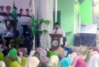 Pimpinan Ponpes Al Istiqomah yang juga keluarga besar Kyai Muhammad Udin Ahmad Sobari Al Fauzi, menyampaikan permohonan maaf atas ketidakhadiran Prof. Said Aqil Siradj
