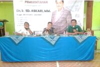 Kepala Desa Gandasoli Ares Siap Suanda menyampaikan terima kasih atas kehadiran Anggota DPRD Provinsi Jawa Barat.