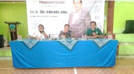 Kepala Desa Gandasoli Ares Siap Suanda menyampaikan terima kasih atas kehadiran Anggota DPRD Provinsi Jawa Barat.