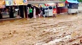 Kerusakan jalan tersebut diduga kuat disebabkan oleh aktivitas angkutan material berat yang melintas siang dan malam dengan tonase melebihi batas.