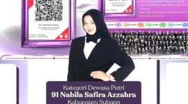 Nabila Safira Azzahra, seorang putri Subang, siap mengikuti audisi Duta Pendidikan Jawa Barat tahap 2.