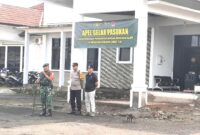 Koramil (0505) Tanjungsiang bersama unsur Forkopincam Tanjungsiang menggelar upacara kesiapsiagaan penanggulangan alam. Kamis (11/12/2025).