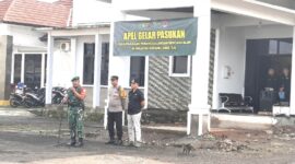 Koramil (0505) Tanjungsiang bersama unsur Forkopincam Tanjungsiang menggelar upacara kesiapsiagaan penanggulangan alam. Kamis (11/12/2025).