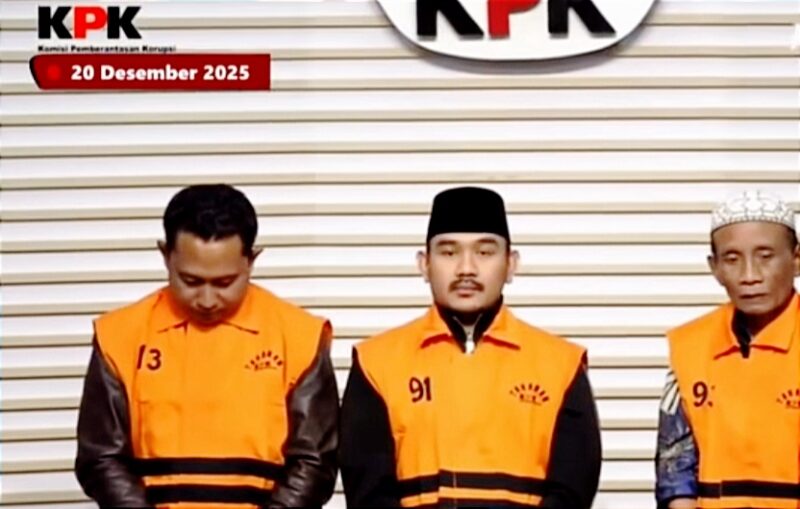 KPK mengungkap bahwa Bupati Bekasi Ade Kuswara Kunang(ADK) diduga rutin meminta “ijon” atau uang proyek dari Sarjan (SRJ), penyedia paket proyek. Foto. Tangkap layar Instagram @kpk