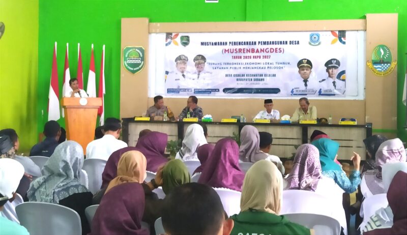 Desa Cisalak, Kecamatan Cisalak, Kabupaten Subang, menggelar Musyawarah Perencanaan Pembangunan (Musrenbang) Desa tahun 2026