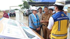 Sekretaris Daerah Kabupaten Bekasi, Endin Samsudin, mengikuti kegiatan Groundbreaking Sekolah Rakyat. 
