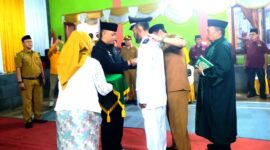 Camat Tanjungsiang Melantik Penjabat Kepala Desa Tanjungsiang, Taufik Hidayat. Senin (9/2/2026).