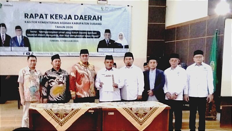 Forum Pondok Pesantren (FPP) Kabupaten Subang dan RMI NU Subang melakukan MOU dengan Direktur Utama Institute Aswaja Centre Indonesia. 
