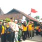 Antusias Para Peserta Gerak Jalan Sehat di Milad ke 58 MTs Tanjungsiang.