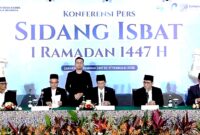 Kementerian Agama Republik Indonesia telah menetapkan bahwa 1 Ramadan 1447 Hijriah jatuh pada hari Kamis, 19 Februari 2026.