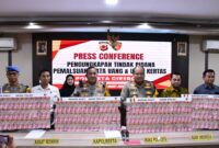 Polresta Cirebon berhasil mengungkap kasus tindak pidana peredaran uang palsu menjelang Lebaran dengan nilai barang bukti yang diperkirakan mencapai Rp12 miliar.