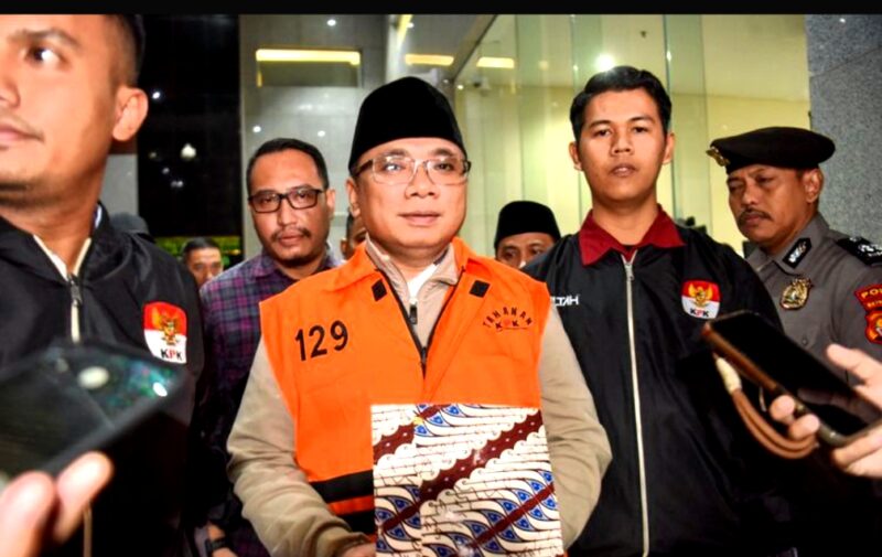 Eks Menteri Agama (Menag) Yaqut Cholil Qoumas saat ini tengah menjalani pemeriksaan kesehatan. 