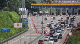 One Way Arus Balik Tol Trans Jawa Mulai Diberlakukan, dari KM 263 Brebes Barat hingga KM 70 Cikatama. 