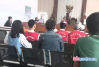 Proses persidangan di Pengadilan Negeri Bale Bandung. 