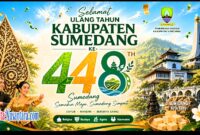 Bupati Dony Ahmad Munir mengajak seluruh masyarakat menjadikan Hari Jadi Sumedang sebagai momentum memperkuat kebersamaan dan semangat gotong royong.